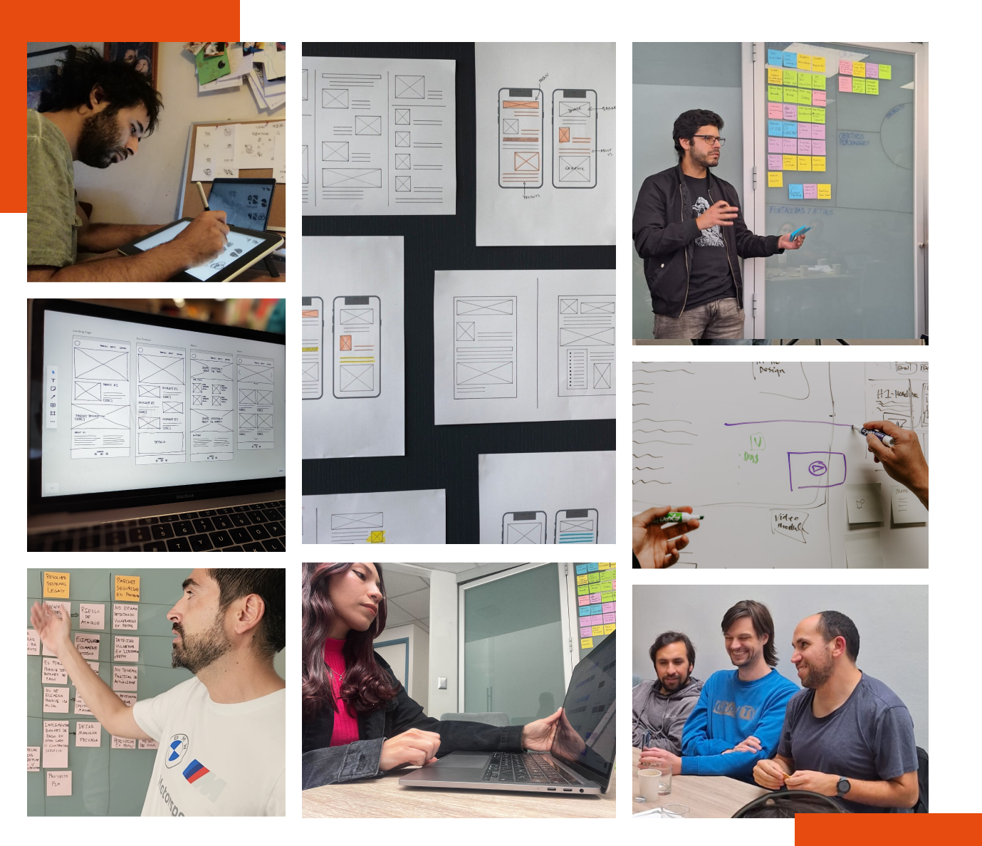 Fotografia collage del equipo Spotmind